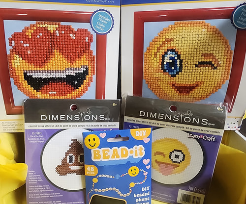 Craft 'n Stitch Emojis Sewing Crafts Gift Box for Teens Ages 13+
