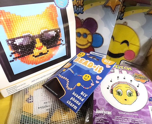 Craft 'n Stitch Emojis Crafts Gift Box for Kids Ages 10-12