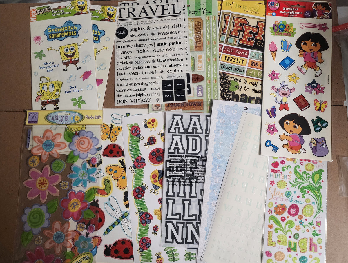 Huge 800+ Sticker sheet mixed lot selling bundle