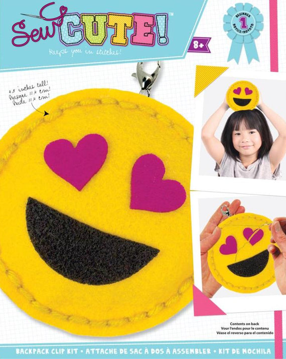 Craft 'n Stitch Emojis Crafts Gift Box for Kids Ages 7-9