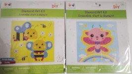 DIY Krafty Kids Bees Butterfly Diamond Art Craft Kit Bundle Lot