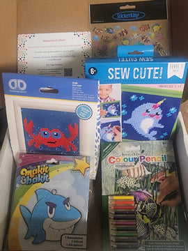 Craft 'n Stitch Ocean Animals Beach Summer Crafts Gift Box for Kids Ages 10-12
