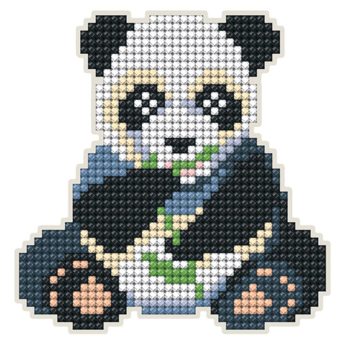DIY Collection D'Art Panda Bear Jungle Kids Beginner Diamond Facet Art Magnet Kit