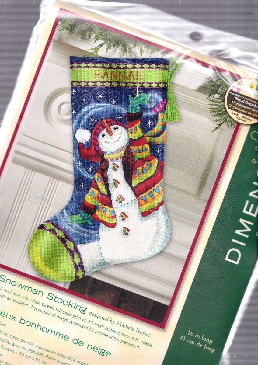 DIY Dimensions Happy Snowman Whimsical Christmas Needlepoint