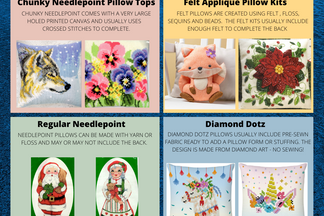 Take a look at the different types of Pillow Tops & Kits that we have on sale this month!