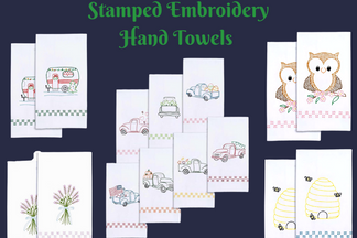 Jack Dempsey Stamped Embroidery Hand Towels
