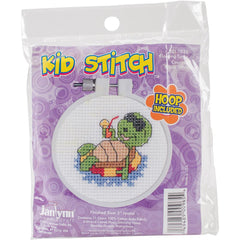 DIY Janlynn Floating Turtle Kids Stitch Beginner Mini Counted Cross Stitch Kit