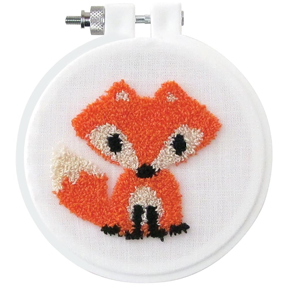 DIY Design Works Fox Woodland Punch Needle Craft Kit