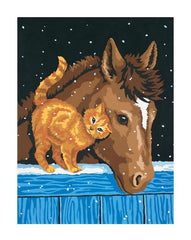 DMG DIY Paint Works Pony & Kitten Kids Paint by Number Craft Kit