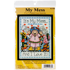 DIY Design Works My Mess Counted Cross Stitch Kit 9769