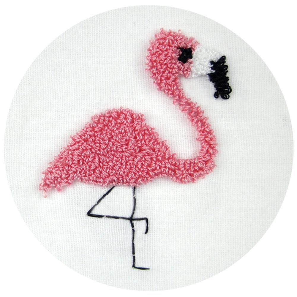 DIY Design Works Flamingo Punch Needle Craft Kit 237