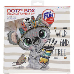 DIY Diamond Dotz Koala Wild and Free Kids Craft Box Kit