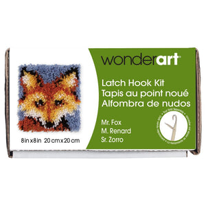 DIY Wonder Art Mr. Fox Latch Hook Kit Kids Craft 8"