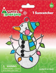 DMG DIY Colorbok Snowman Christmas Holiday Suncatcher Kit Kids Craft Project