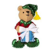 Load image into Gallery viewer, DIY Bucilla Teddy Bear Traditions Felt Ornament Kit 89646E