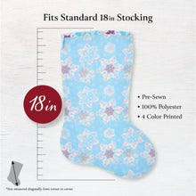 Load image into Gallery viewer, DIY Bucilla Pre-Made Snowflake Christmas Stocking Liner 89673E