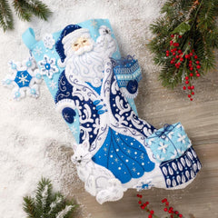DIY Bucilla Arctic Santa and Friends Christmas Felt Stocking Kit 89628E