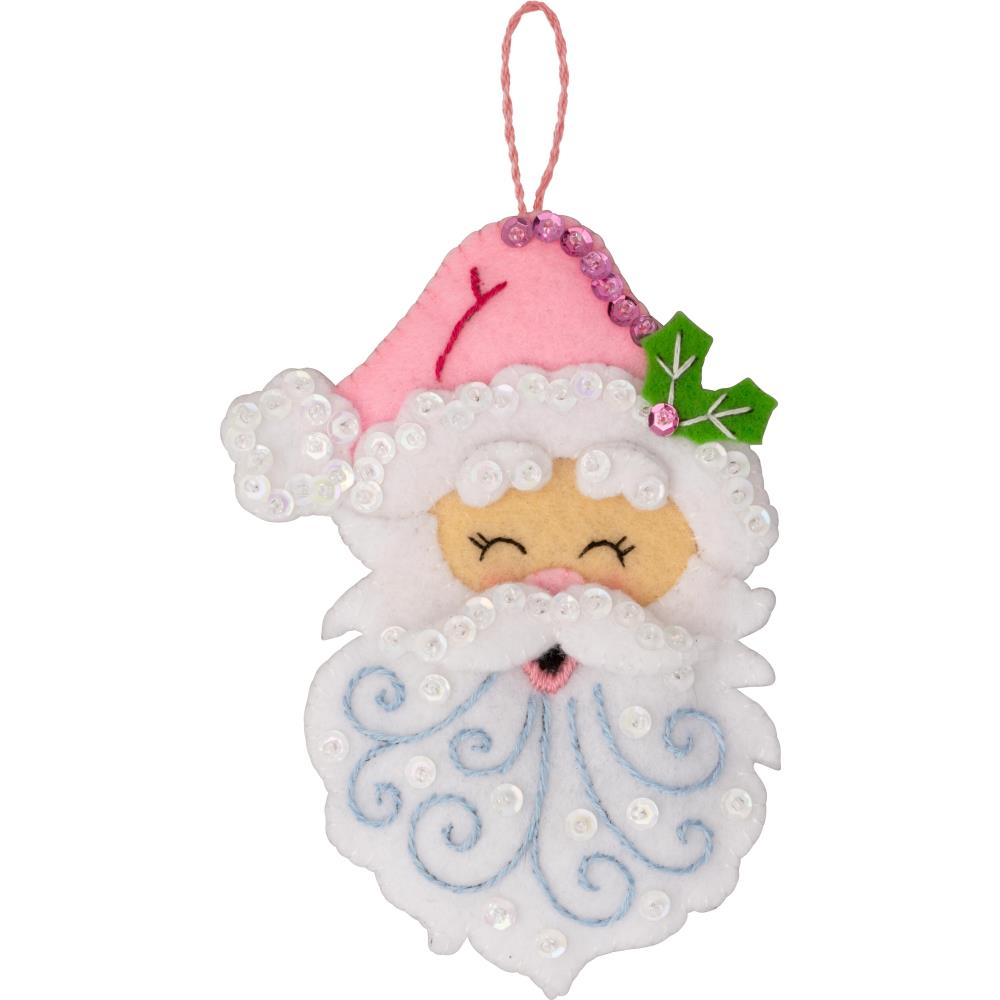 DIY Bucilla Santa Sweets Penguin Christmas Felt Ornament Kit