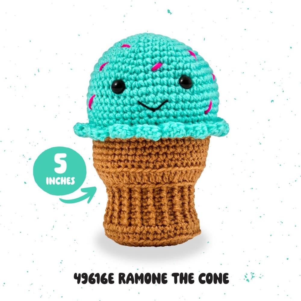 DIY Bucilla Ramone the Cone Ice Cream Intermediate Crochet Kit
