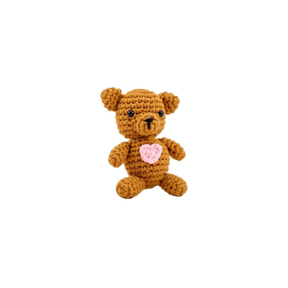 DIY Bucilla Billy the Bear Intermediate Crochet Kit T-shirt Yarn