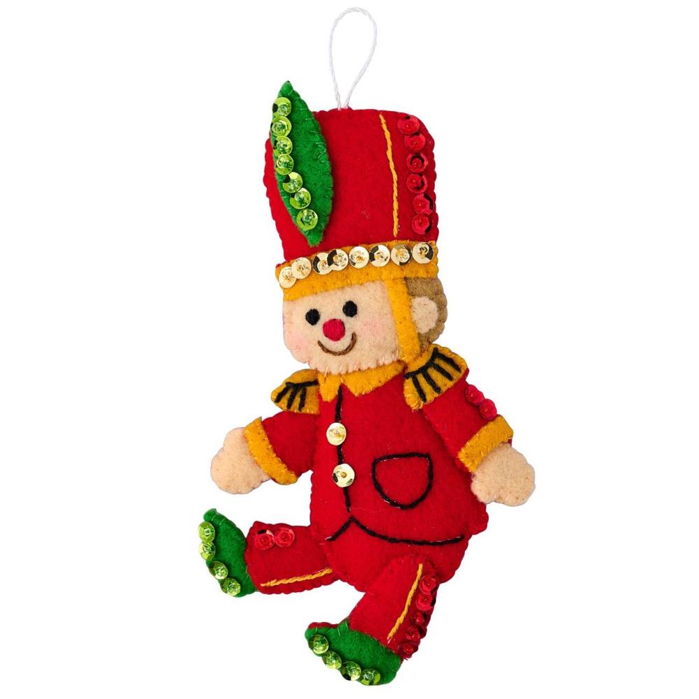 DIY Bucilla Toyland Treasures Christmas Felt Ornament Kit 89786