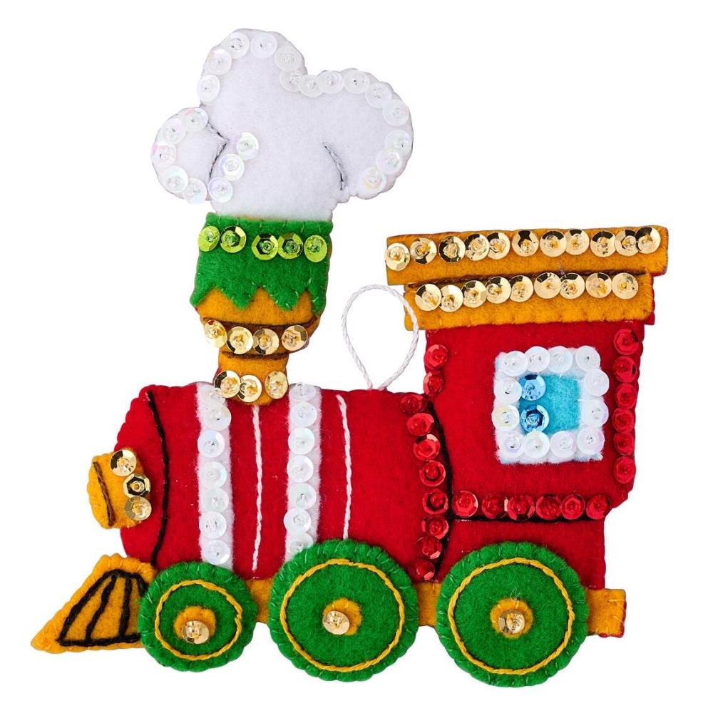 DIY Bucilla Toyland Treasures Christmas Felt Ornament Kit 89786