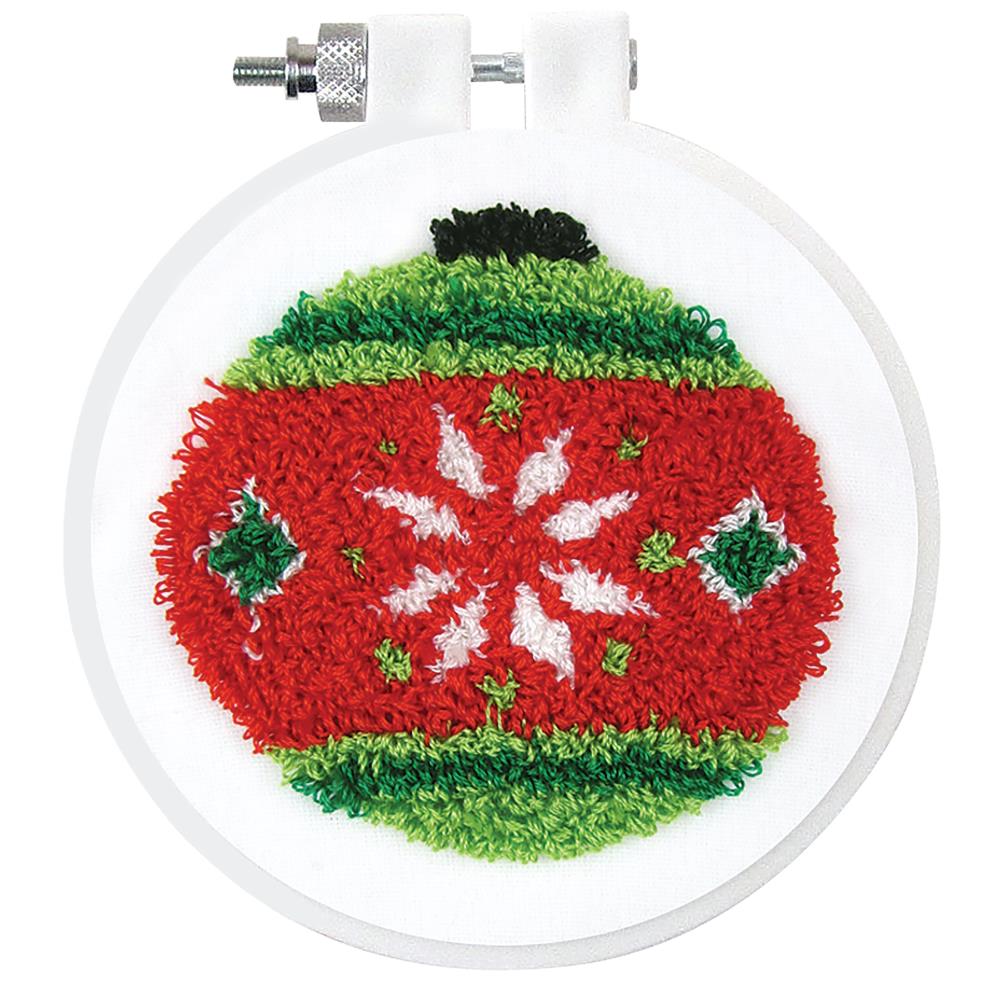 DIY Design Works Ornament Christmas Punch Needle Craft Kit