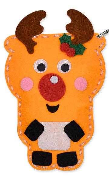 Craft 'n Stitch Winter Animals Crafts Gift Box for Kids Ages 7-9