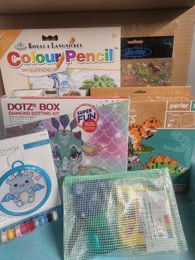 Craft 'n Stitch Dinosaur Sewing Crafts Gift Box for Teens Ages 13+