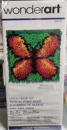DIY Wonder Art Butterfly Latch Hook Kit Kids Craft 8