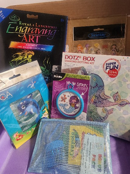 Craft 'n Stitch Mermaids/Ocean Sewing Crafts Gift Box for Teens Ages 13+