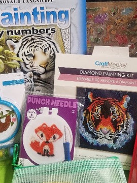 Craft 'n Stitch Wild Animals Sewing Crafts Gift Box for Teens Ages 13+