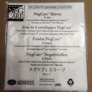 Creative Memories Neg Care Sleeves Photo Negatives Scrapbook