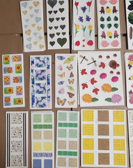 Creative Memories Scrapbook Sticker Sheet Lot 130 sheets Spring