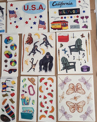 Creative Memories Scrapbook Sticker Sheet Lot 130 sheets Summer