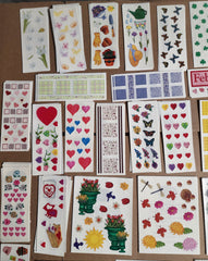 Creative Memories Scrapbook Sticker Sheet Lot 130 sheets Spring