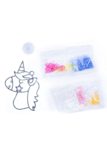 DIY Makit & Bakit Unicorn Head Stained Glass Kids Suncatcher Kit