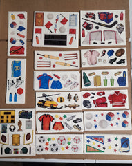 Creative Memories Sticker Sheet Lot 150 sheets Sports Theme