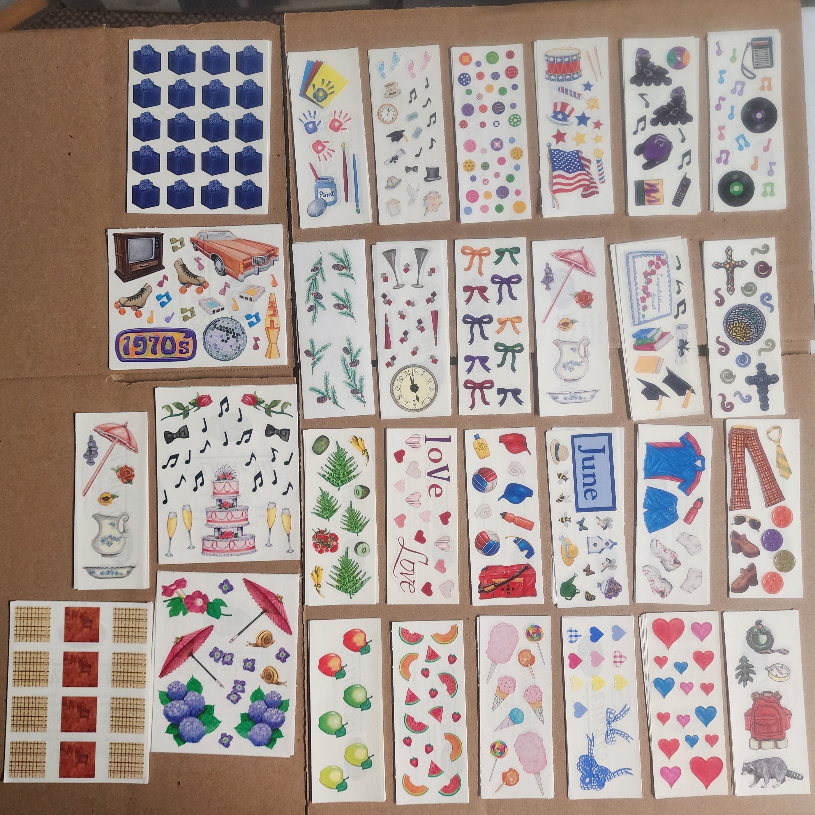 Creative Memories Sticker Sheet Lot 120 sheets Mixed Theme 1