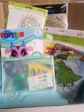 Craft 'n Stitch Dinosaur Crafts Gift Box for Kids Ages 10-12