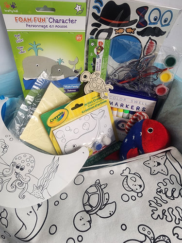 Limited Edition Ocean Beach Bag Crafts Gift Box for Kids Ages 4+