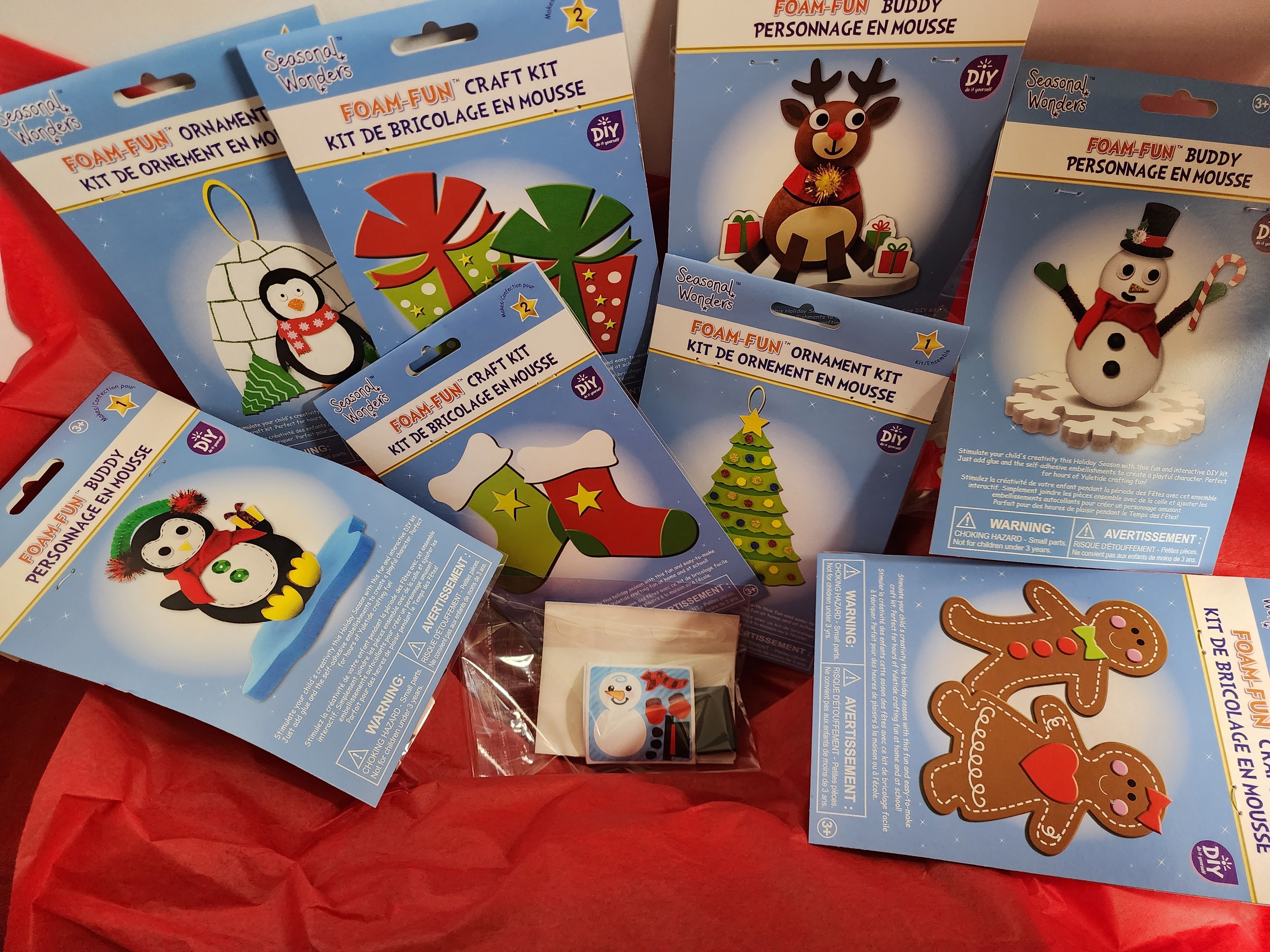 Limited Edition Christmas Foam Crafts Gift Box for Kids Ages 4+ Bunde