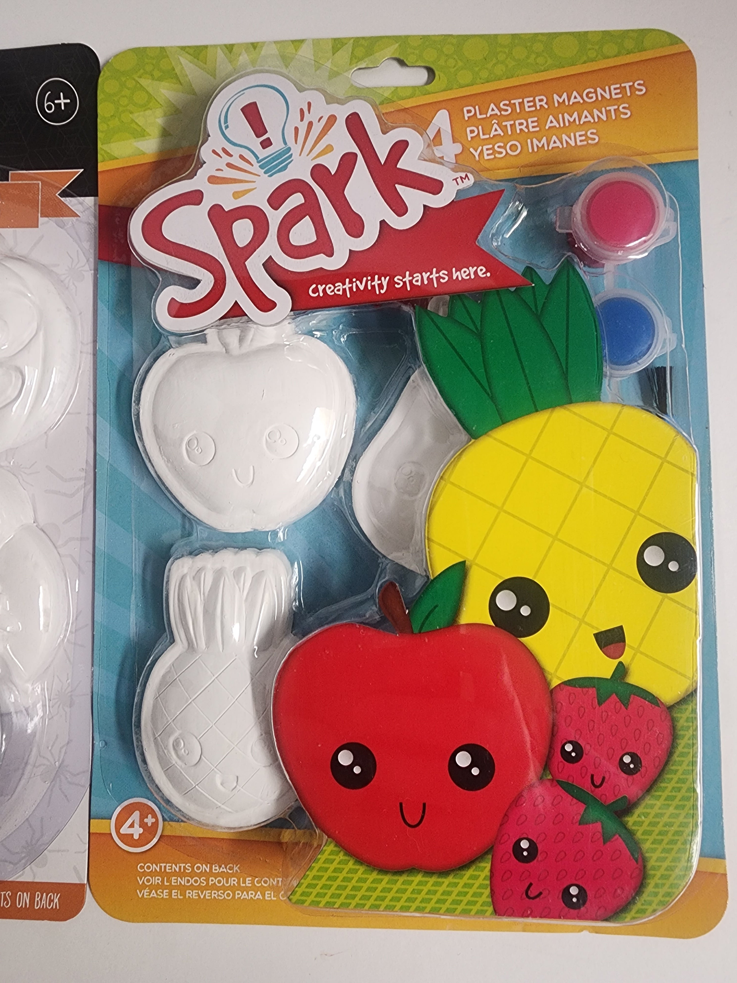 DIY Spark Halloween Fruit Kids Plaster Magnets Painting Kit Bundle Lot
