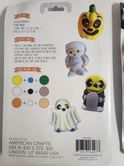 DIY Spark Halloween Ghost Kids Plaster Magnets Painting Kit Bundle Lot