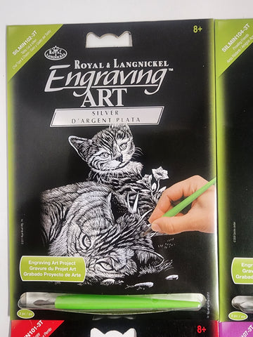 DIY Mini Holographic Cat Dog Wolf Kids Engraving Art Craft Kit Bundle Lot