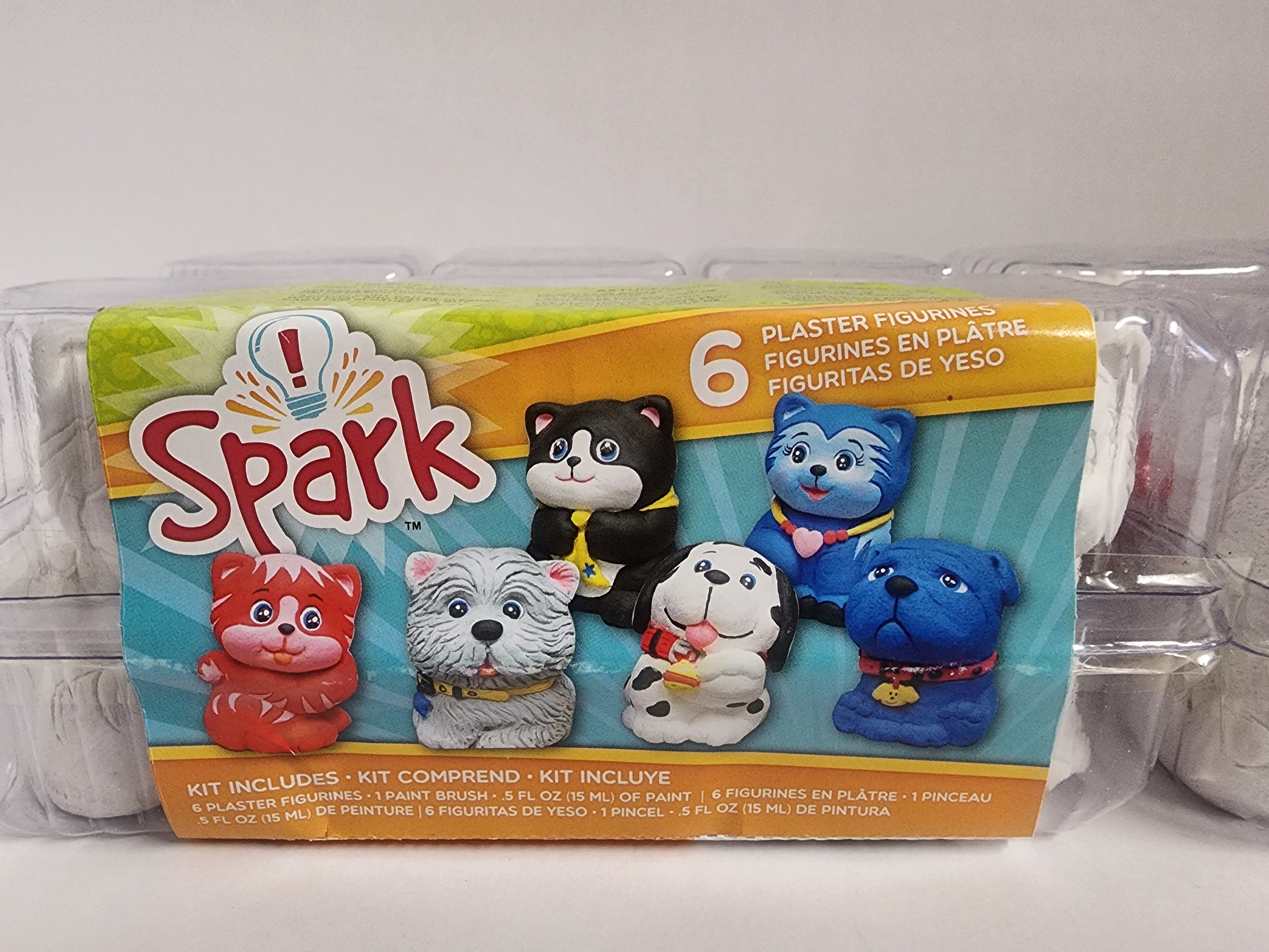 DIY Spark Puppy Dog Kids Plaster Figures Painting Kit Bundle Lot
