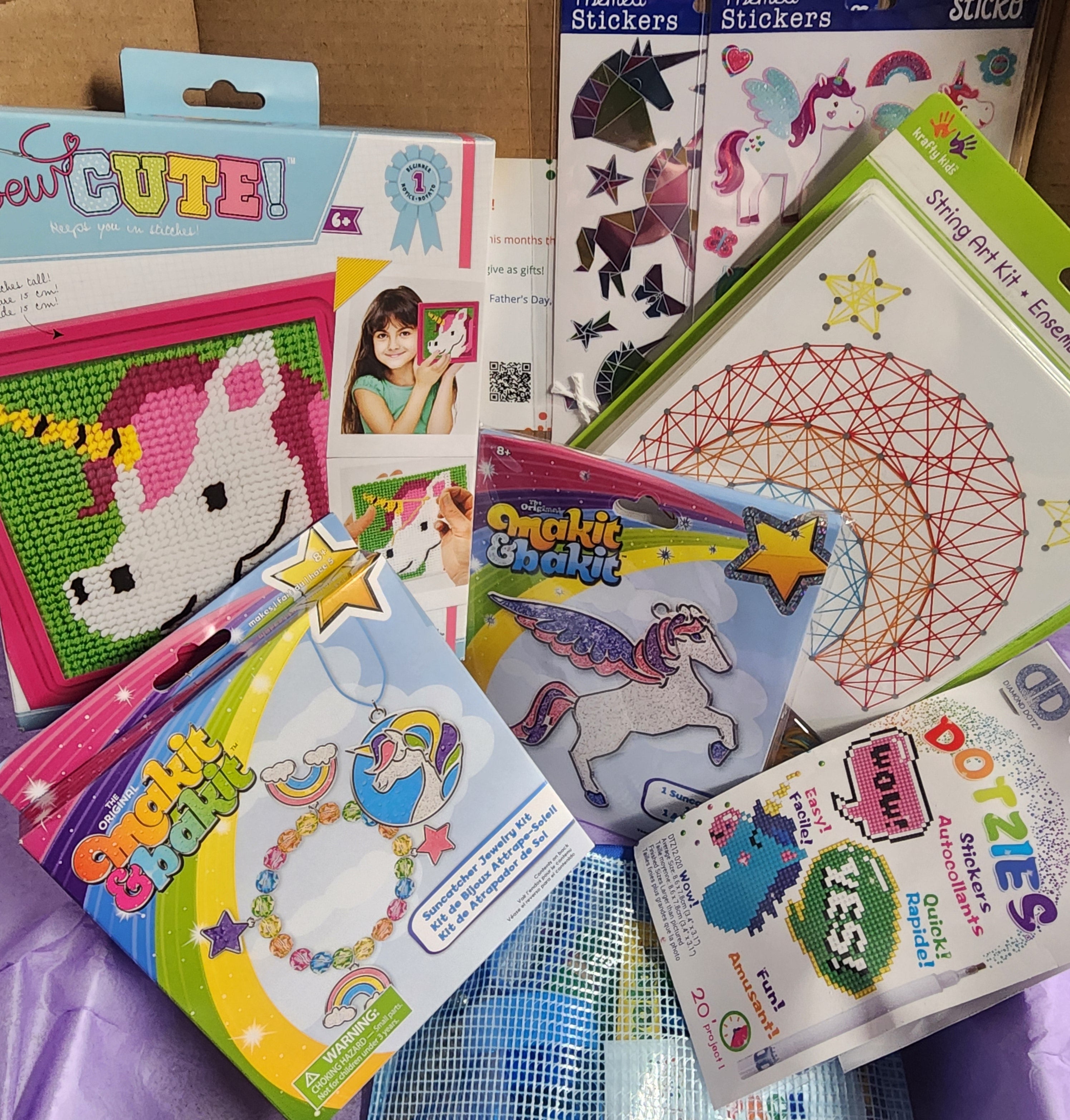 Kids Level 2 - Needlepoint & Punch Needle - Craft Subscription Box (Recommended Age 8+)