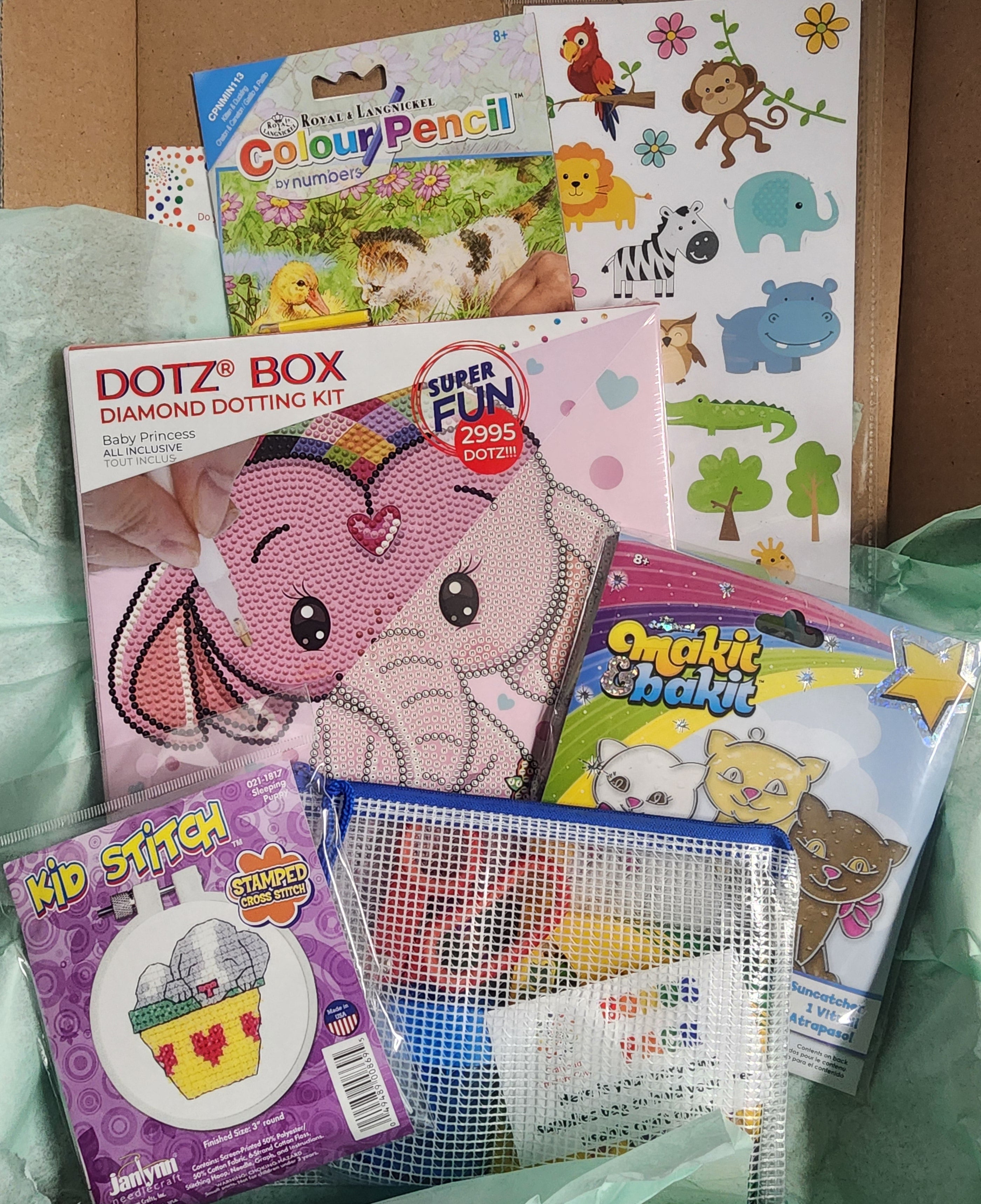 Craft 'n Stitch Baby Animals Crafts Gift Box for Kids Ages 10-12