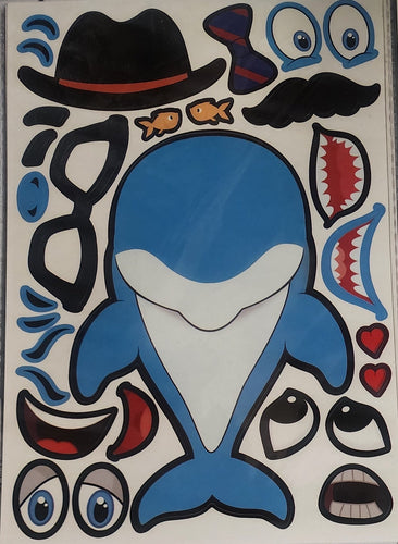 DIY Whale Shark Sea Life Kids Sticker Activity Kits Craft Bundle Lot of 4 sets