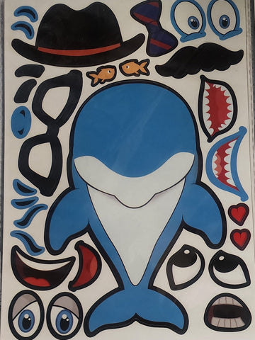 DIY Whale Shark Sea Life Kids Sticker Activity Kits Craft Bundle Lot of 4 sets